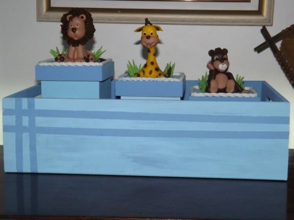 Cesta do bebe com Potes Tematicos